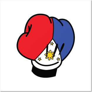 Philippines Flag Pacquiao Mickey Boxing Gloves Posters and Art